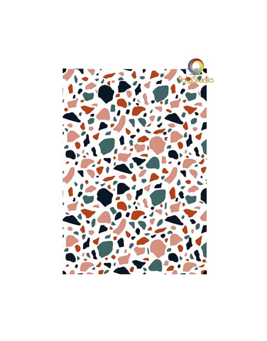 4 multi layer Terrazzo silk screen by Moïko