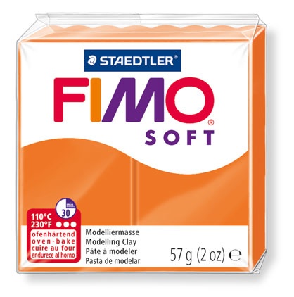 Pâte Fimo Soft 57gr Orange Clair n°41