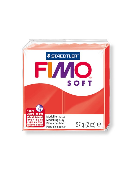FIMO Soft 57 g rouge indien N° 24