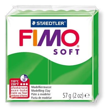 Oven Bake Modelling Clay Moulding Polymer Block Colour 56g 53 Staedtler Fimo Soft Tropical Green 5 Pack 