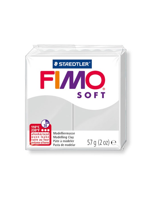 FIMO Soft 57 g gris dauphin N° 80