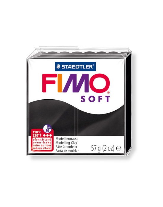 FIMO Soft 57 g noir N° 9