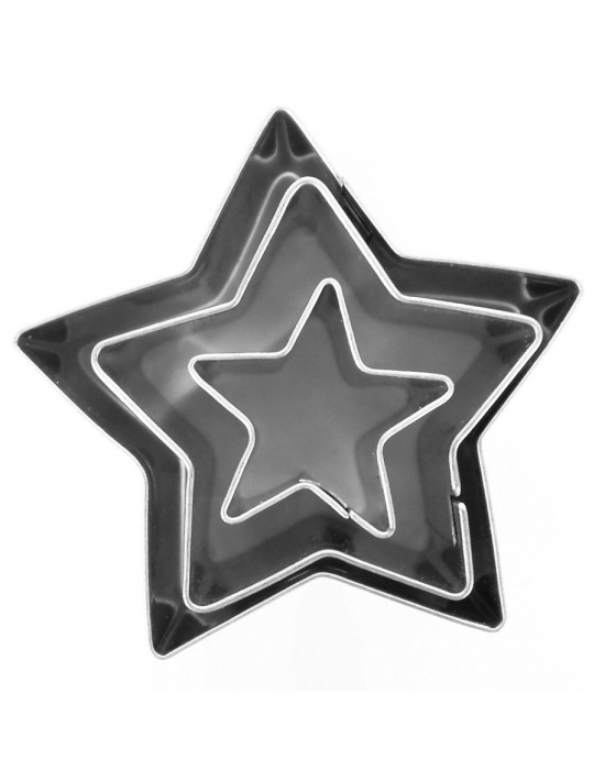 3 mini emporte-pièces Étoiles