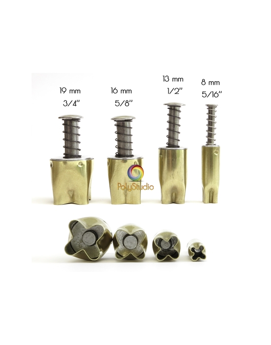 4 Lilac Kemper Cutters 5/16" to 3/4"