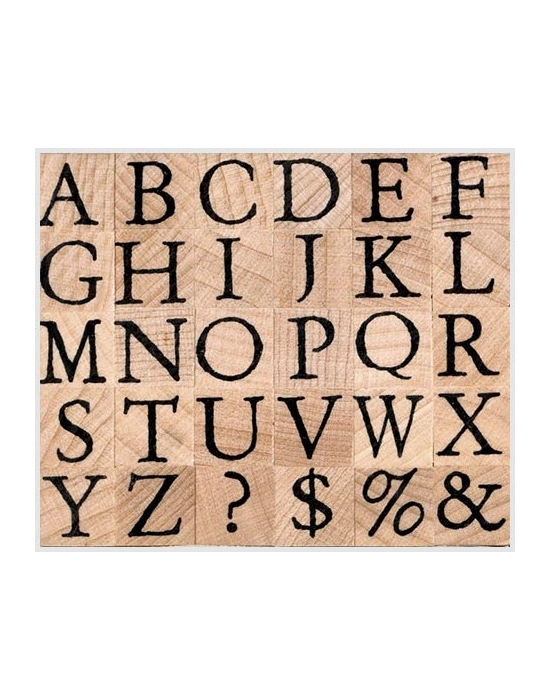 Tampons Alphabet serif majuscule 