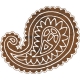 Paisley large batik stamp