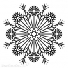Big Snowflake wood stamp 5 x 5 cm
