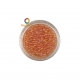 Micro perles verre Abricot irisées