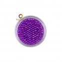 Micro perles verre Violet irisées