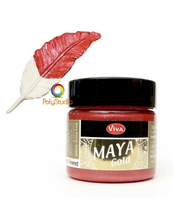 Fire red Maya Gold paint