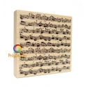 Wood stamp Music sheet