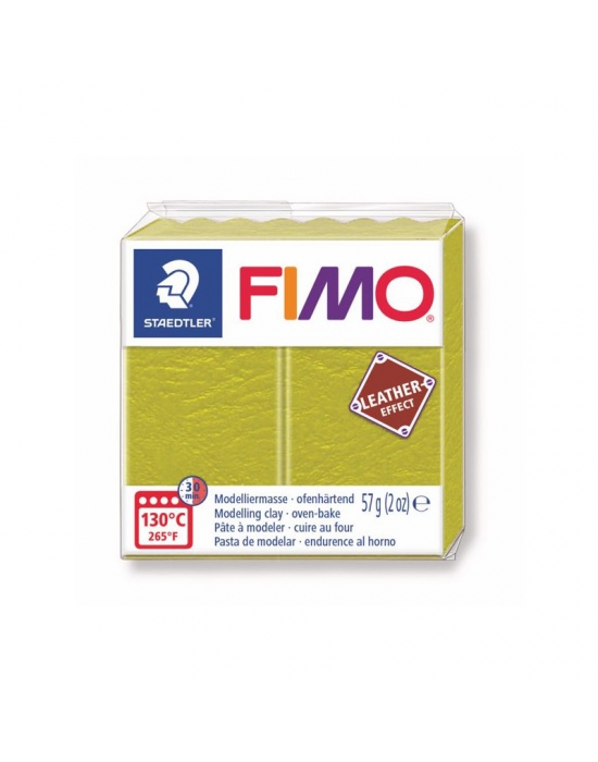 FIMO Leather 57 g 2 oz Olive Nr 519