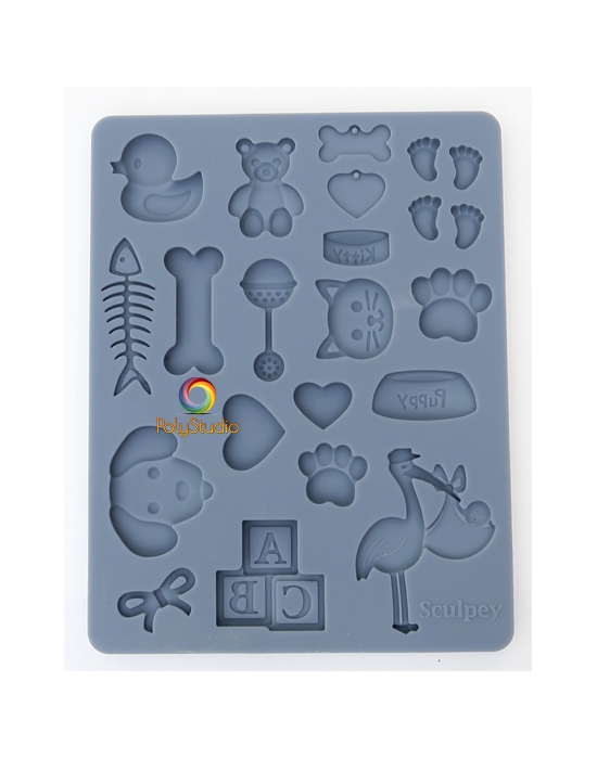 Sculpey Silicon bakeable mold Pet and Baby