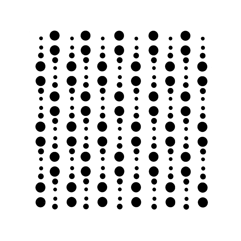 Lines of Dots Stencil