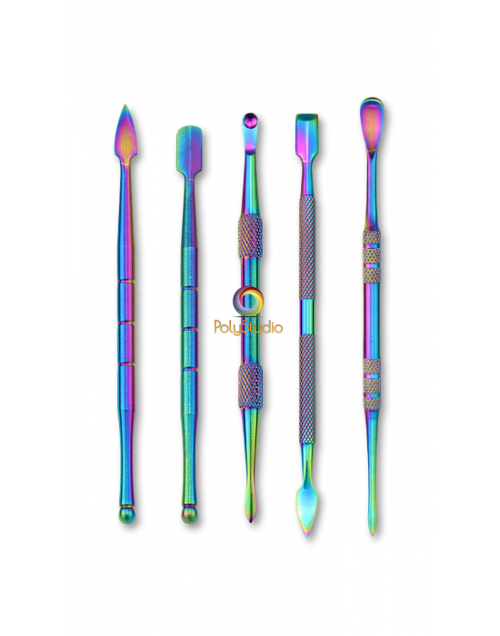 5 outils de modelage multicolores