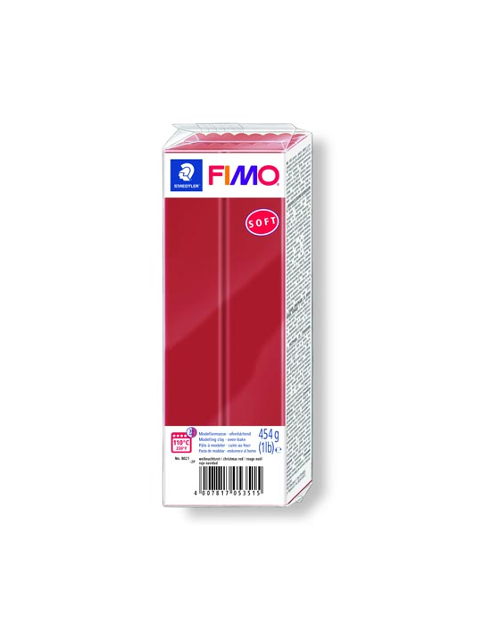 FIMO Soft 454 g 1 lb Christmas Red Nr 2